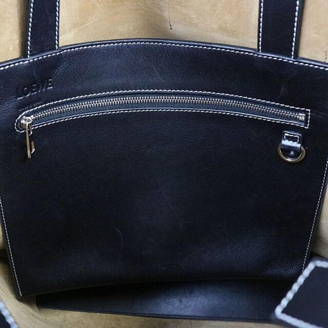 銀座店 LOEWE ウォレットパッチ トートバッグ メンズ 91271