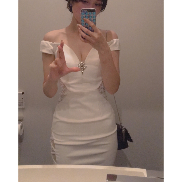 IRMA 白 キャバドレス  レディースのフォーマル/ドレス(ミニドレス)の商品写真