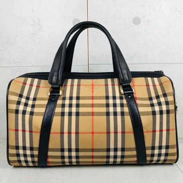 BURBERRY(バーバリー)の極美品✨ バーバリー ボストンバッグ ノバチェック シャドーホース ホースロゴ レディースのバッグ(ボストンバッグ)の商品写真