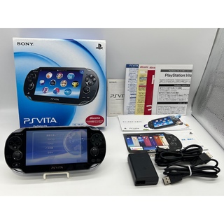プレイステーションヴィータ(PlayStation Vita)の【完品】PlayStation Vita PCH-1100 ブラック 本体(携帯用ゲーム機本体)