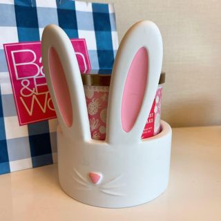 バスアンドボディーワークス(Bath & Body Works)の【新品】バスアンドボディワークス キャンドルホルダー バニー(キャンドル)