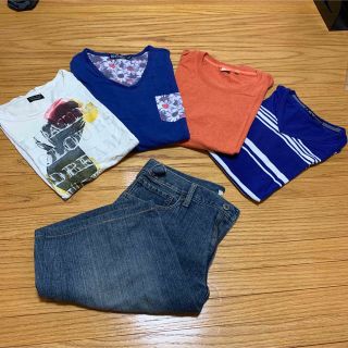 ザラ(ZARA)のZARA他 半袖Tシャツ4枚+デニム短パンセット(シャツ)