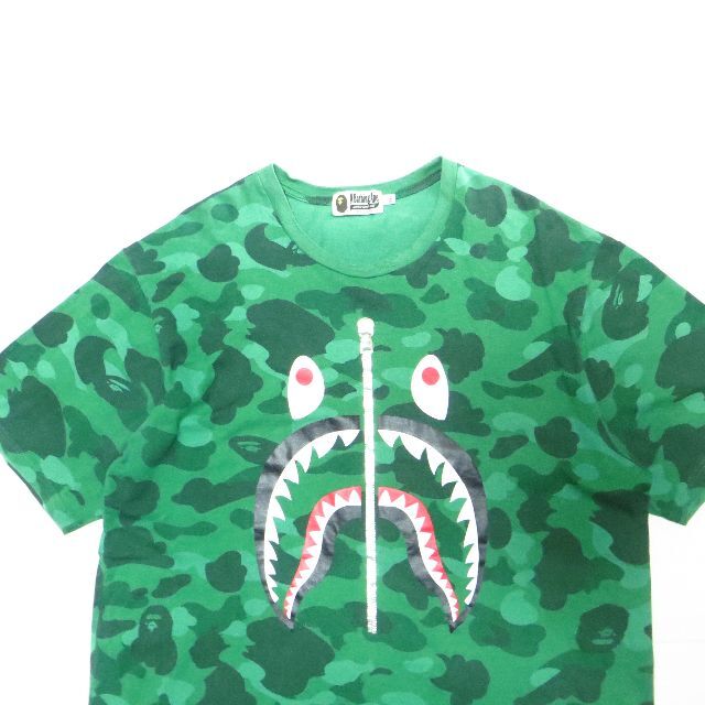 A BATHING APE Tシャツ シャーク 迷彩 カモ柄 希少 2XL