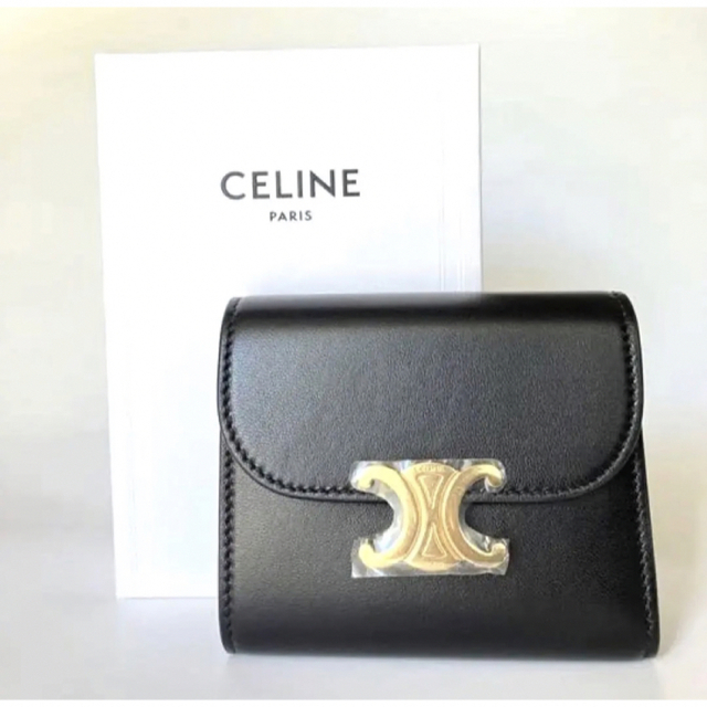 特別価格】未使用・極美品❤︎CELINEセリーヌ トリオンフ 三ツ折財布 ...