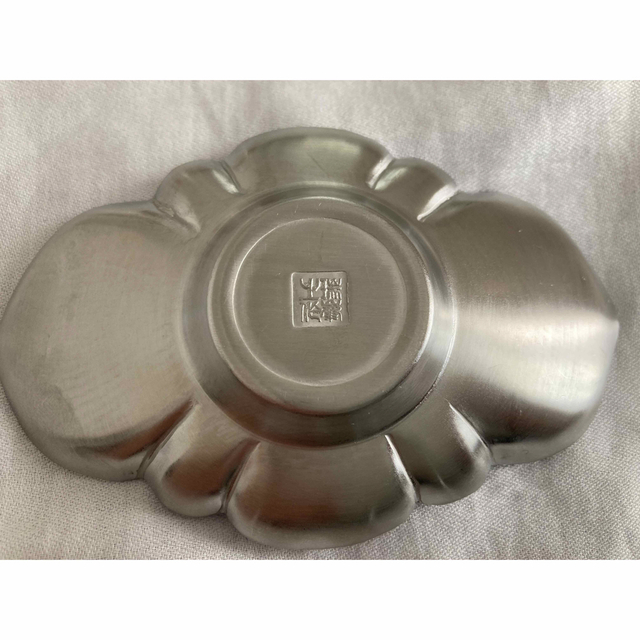 茶托 白銀製(ステンレス)瑞峯堂 煎茶道具 5枚1セット3600円