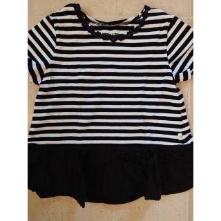 ケイトスペードニューヨーク(kate spade new york)の★専用★ケイトスペードキッズ　140cm　ボーダーペプラムTシャツ(Tシャツ/カットソー)