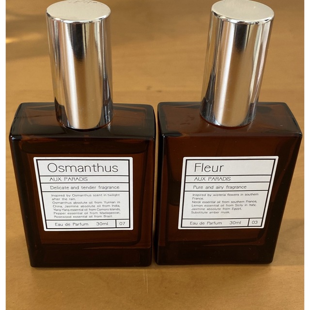 AUX PARADIS(オゥパラディ)のAUX PARADIS Osmanthus Fleur2点セット30ml コスメ/美容の香水(香水(女性用))の商品写真