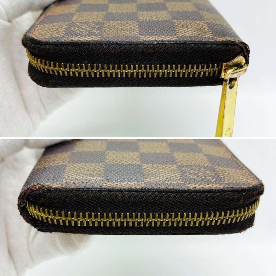 LOUIS VUITTON(ルイヴィトン)の【美品】ルイヴィトン ダミエ ジッピーウォレット ラウンドファスナー 長財布 レディースのファッション小物(財布)の商品写真