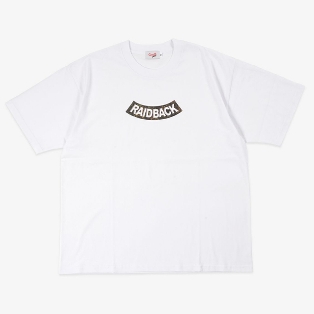 nitraid(ナイトレイド)のraidback fabric ARCH LOGO TEE WHITE メンズのトップス(Tシャツ/カットソー(半袖/袖なし))の商品写真