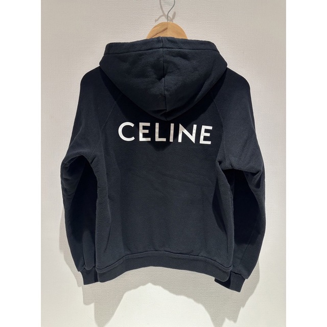 celine - 美品❗️CELINE バックロゴフーディー ブラック Mサイズの