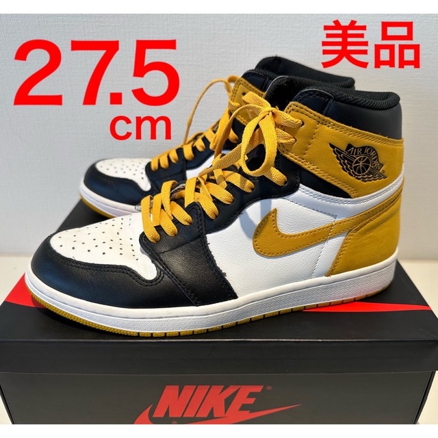 Jordan Brand（NIKE）(ジョーダン)の美品❗️JORDAN 1 RETRO HIGH OG YELLOW OCHRE メンズの靴/シューズ(スニーカー)の商品写真