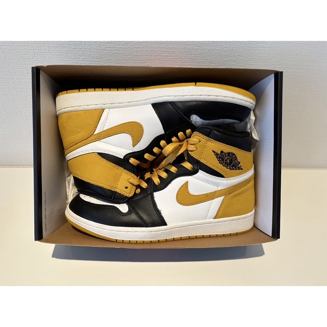 Jordan Brand（NIKE）(ジョーダン)の美品❗️JORDAN 1 RETRO HIGH OG YELLOW OCHRE メンズの靴/シューズ(スニーカー)の商品写真