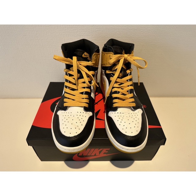 Jordan Brand（NIKE）(ジョーダン)の美品❗️JORDAN 1 RETRO HIGH OG YELLOW OCHRE メンズの靴/シューズ(スニーカー)の商品写真