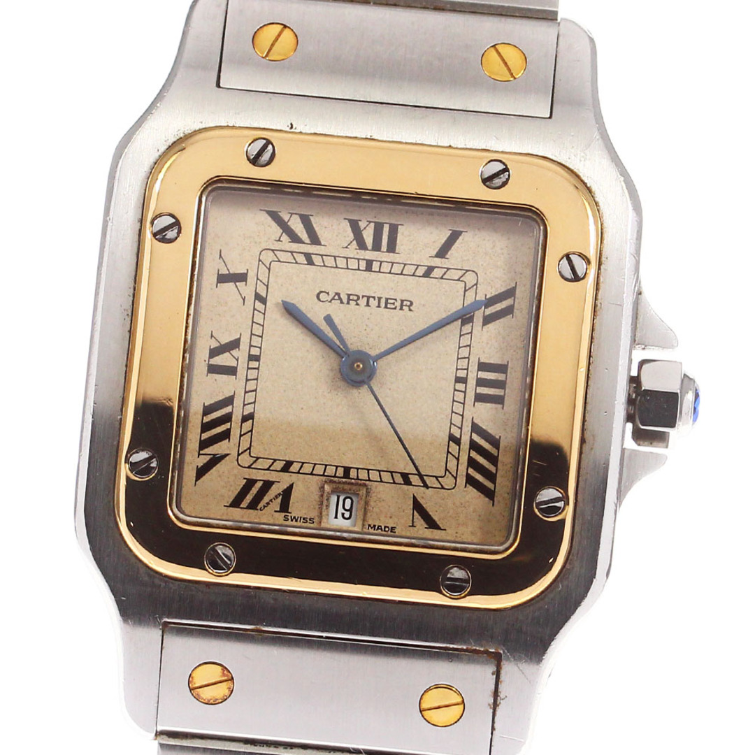 カルティエ CARTIER W20099C4 サントスガルベ XL YGコンビ 自動巻き メンズ 美品 _750655