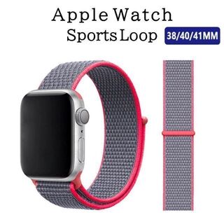 Apple Watch バンド ＃8 エレクトリックピンク 38/40/41(その他)