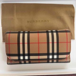 バーバリー(BURBERRY)のBurberry チェック柄 長財布 フラグメントケース(財布)