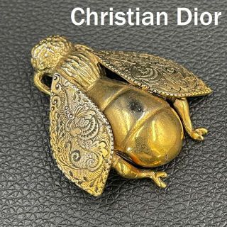 ディオール(Christian Dior) ヴィンテージアクセサリー ブローチ