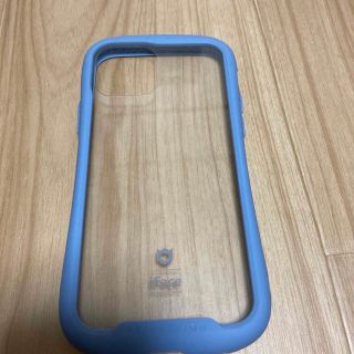 iFace iPhone 12/12 Pro ケース 強化ガラス　水色(iPhoneケース)