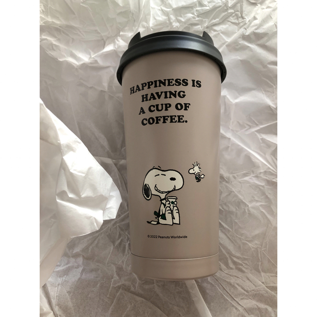 スタバ スヌーピー ステンレス ToGoロゴタンブラー PEANUTS グレー
