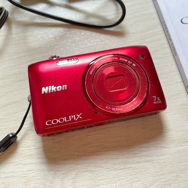 Nikon デジタルカメラ COOLPIX S3500 レッド デジカメ