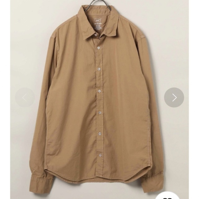 ブラウンサイズポプリンイージーシャツ／SAVE KHAKI UNITED