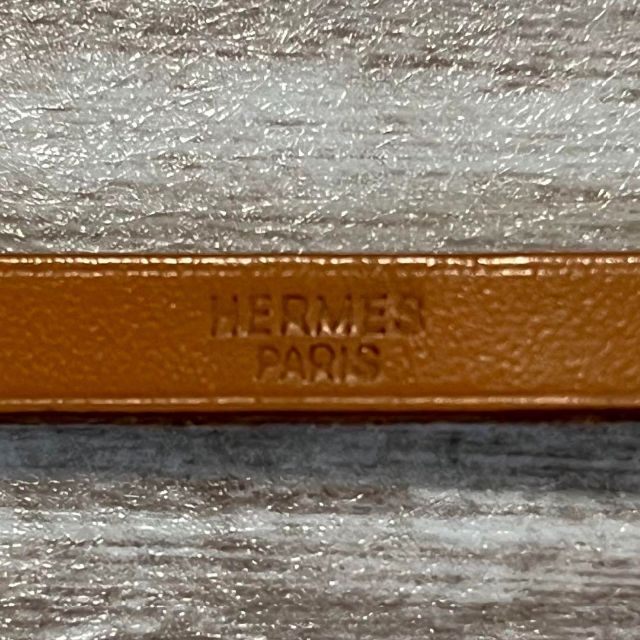 Hermes(エルメス)の【極美品】エルメス レザーブレスレット H金具 アピ シルバー ブラウン レディースのアクセサリー(ブレスレット/バングル)の商品写真