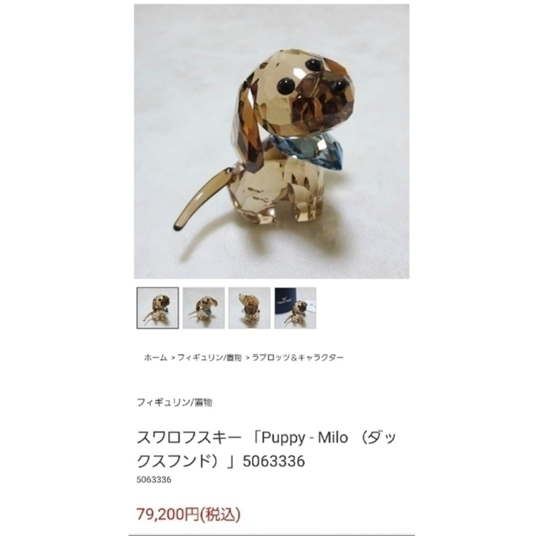 SWAROVSKI - スワロフスキー『ダックスフント』Puppy Milo 美品 希少