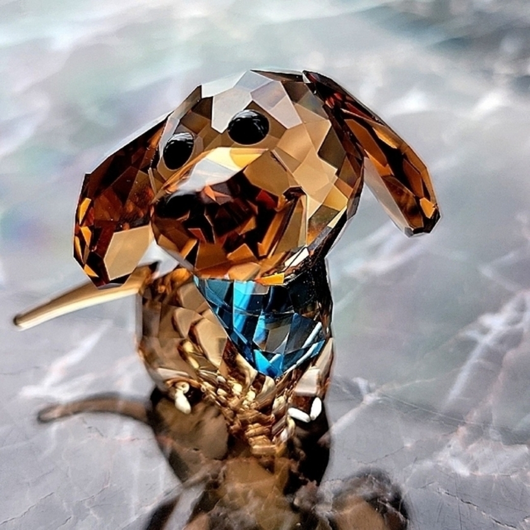 SWAROVSKI スワロフスキー 置物 犬 ダックスフンド 動物.   通販   www