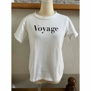 ノスタルジア(&.NOSTALGIA)の★&.ノスタルジア白VOYAGEロゴ半袖TシャツトップスM★(Tシャツ(半袖/袖なし))