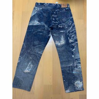 34 Archive Denim Jacquard Regular Jean 青