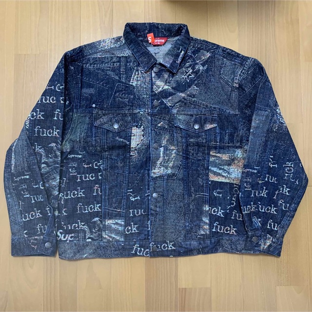 Supreme(シュプリーム)のXL Archive Denim Jacquard Trucker Jacket メンズのジャケット/アウター(Gジャン/デニムジャケット)の商品写真