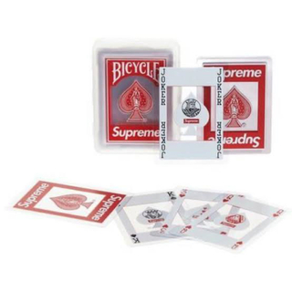 supreme × bicycle clear playing cards