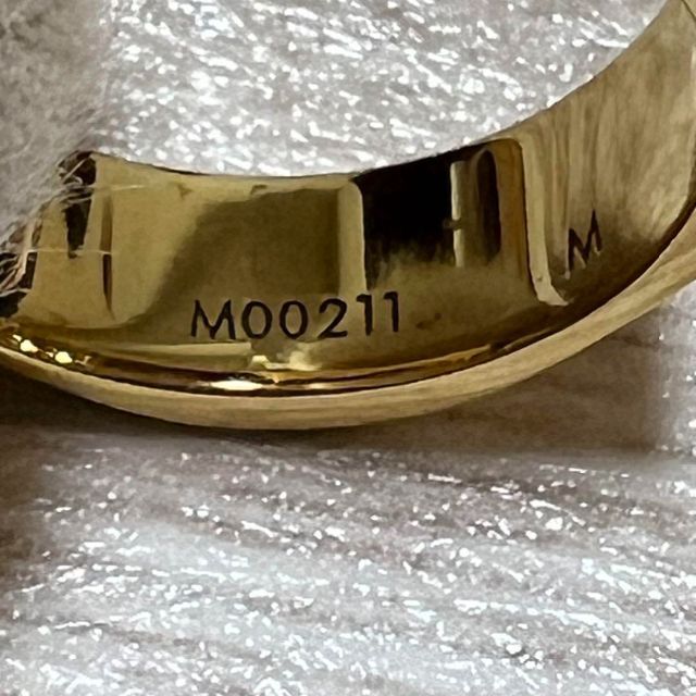 【極美品】ルイヴィトン バーグ ナノグラム リング M 13号 ゴールド 指輪