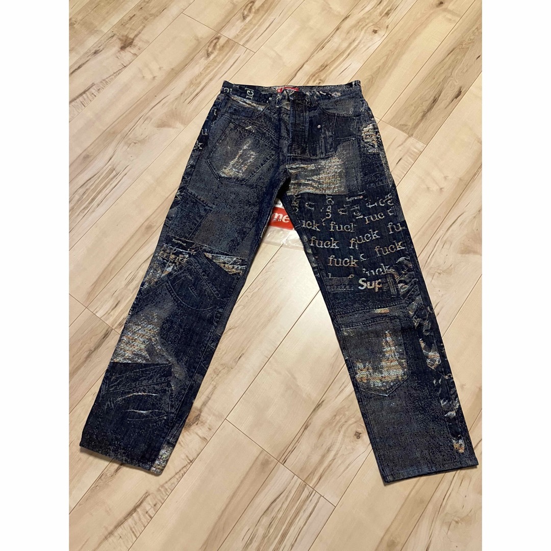 Archive Denim Jacquard Regular Jean Blue