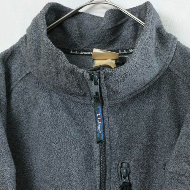 【希少】エルエルビーン フリースジャケット 刺繍ロゴ 古着 90s 入手困難