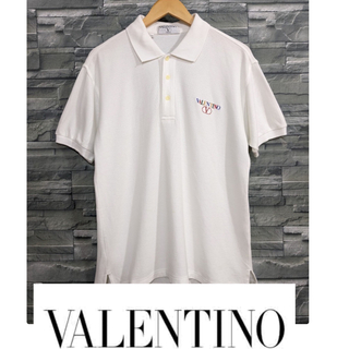 ヴァレンティノ(VALENTINO)のVALENTINO　ヴァレンチノ　半袖　ポロシャツ　トップス　メンズ　Lサイズ(ポロシャツ)