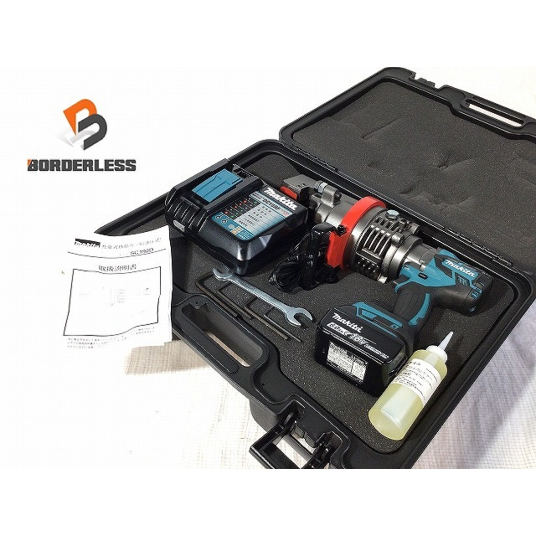 ☆未使用品☆makita マキタ 18V 充電式鉄筋カッタ SC192DRG バッテリー(18V 6.0Ah) 充電器 ケース付 72041