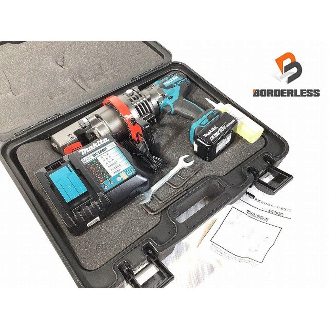 ☆未使用品☆makita マキタ 18V 充電式鉄筋カッタ SC192DRG バッテリー(18V 6.0Ah) 充電器 ケース付 72041