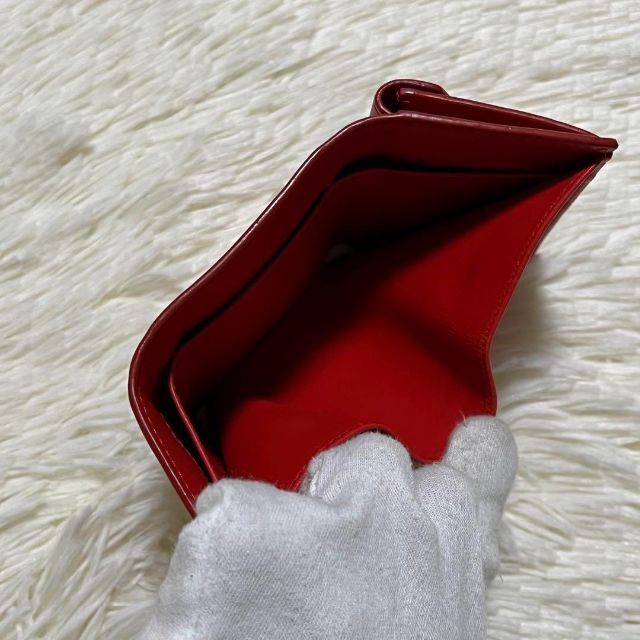 PRADA(プラダ)の【極美品】プラダ 三つ折り財布 三角ロゴ ヴィッテロムーブ ミニ財布 レディースのファッション小物(財布)の商品写真