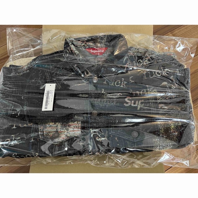 Supreme(シュプリーム)のArchive Denim Jacquard Trucker Jacket メンズのジャケット/アウター(Gジャン/デニムジャケット)の商品写真