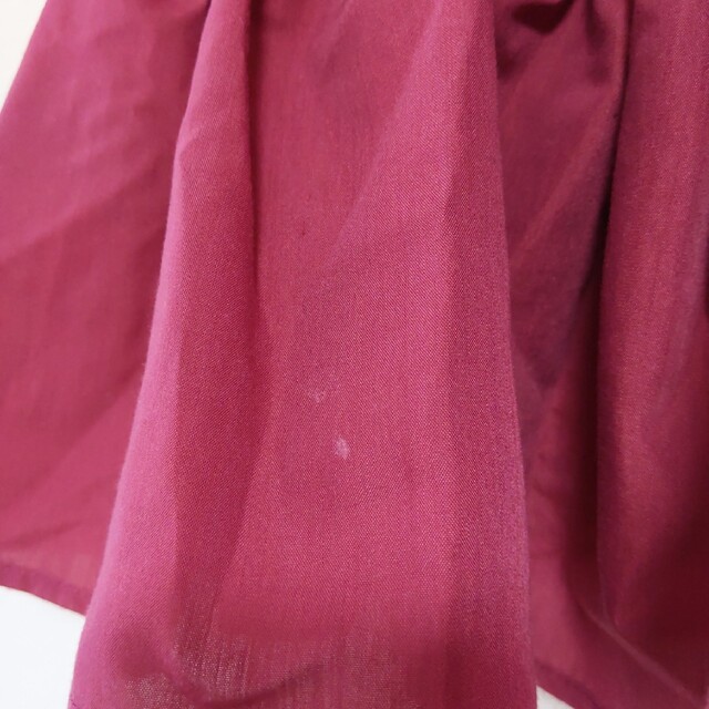archives(アルシーヴ)のARCHIVES　シャーリングフレンチスリーブブラウス　ピンク レディースのトップス(シャツ/ブラウス(半袖/袖なし))の商品写真