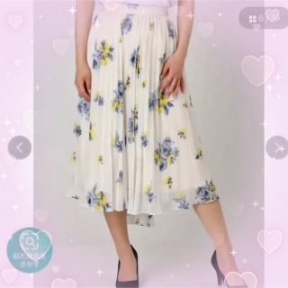マーキュリーデュオ(MERCURYDUO)の♡新品タグ付き♡フラワープリーツスカート♡(ひざ丈スカート)
