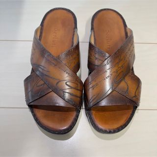 Berluti - ベルルッティ カリグラフィースクリットレザーサンダルの