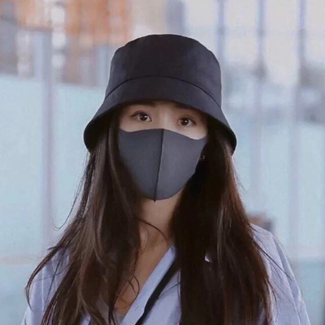 黒ベージュ　リバーシブル　帽子　ハット　紫外線対策　UVカット　日除け　韓国