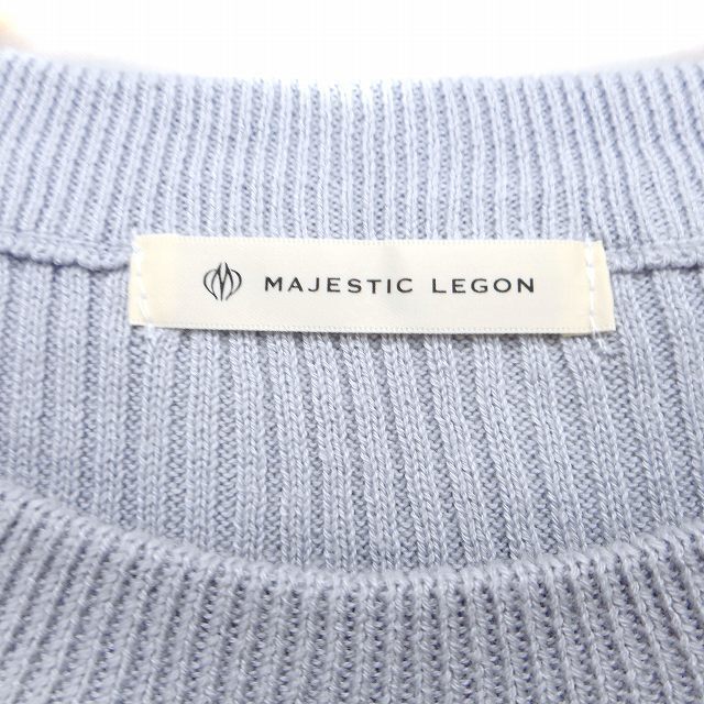 MAJESTIC LEGON(マジェスティックレゴン)のマジェスティックレゴン MAJESTIC LEGON ニット セーター 五分袖 レディースのトップス(ニット/セーター)の商品写真