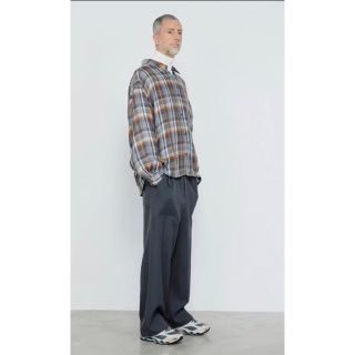 グラフペーパー(Graphpaper)の美品　グラフペーパーTencel Check レギュラーカラーシャツ(シャツ)