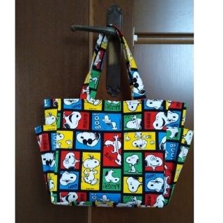 スヌーピー(SNOOPY)のタック付きトートバッグ　スヌーピーB(バッグ)