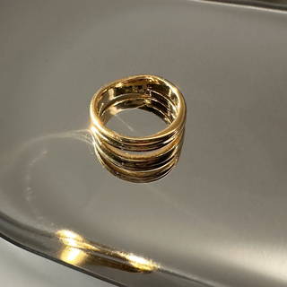 コス(COS)のStainless double line ring gold No.1073(リング(指輪))