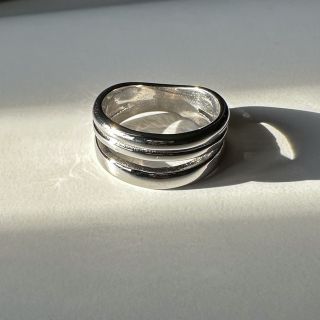 ユナイテッドアローズグリーンレーベルリラクシング(UNITED ARROWS green label relaxing)のStainless double line ring silverNo.1074(リング(指輪))