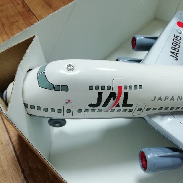 ブリキTOY　JAL飛行機　レトロ エンタメ/ホビーのおもちゃ/ぬいぐるみ(模型/プラモデル)の商品写真